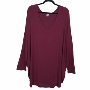 Old Navy Luxe Relaxed Fit High-Low Hem Tunic Top